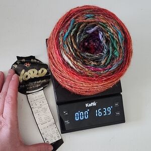 Noro Silk Garden Chunky Color #5 Lot A- Approx 3.25 Balls Caked Up Together